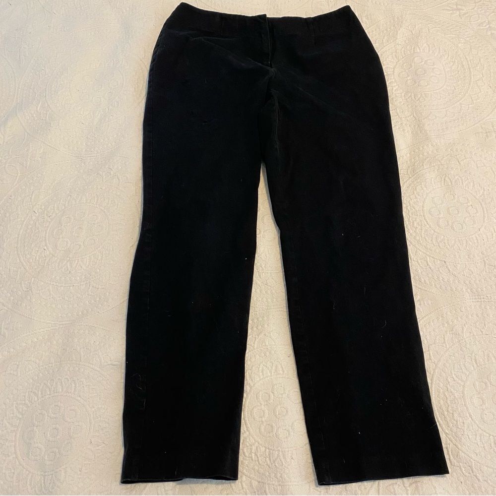 Chico’s size 1 Small Black Stretch Capri Golf Business Casual Pants